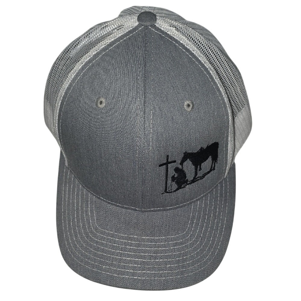 Richardson Gray and White Trucker Hat